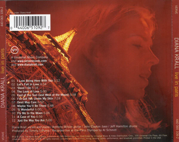 Diana Krall - Live In Paris (CD) - Image 2