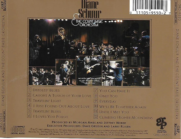 Diane Schuur & Count Basie Orchestra - Diane Schuur And The Count Basie Orchestra (CD) - Image 2