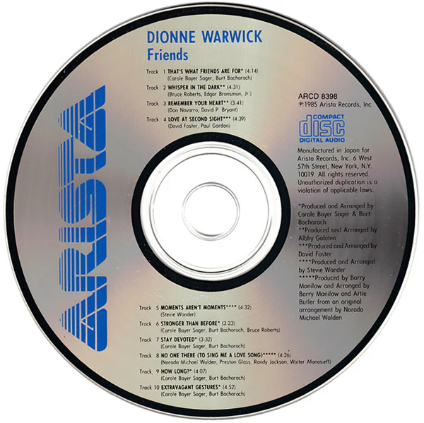 Dionne Warwick - Friends (CD) - Image 4
