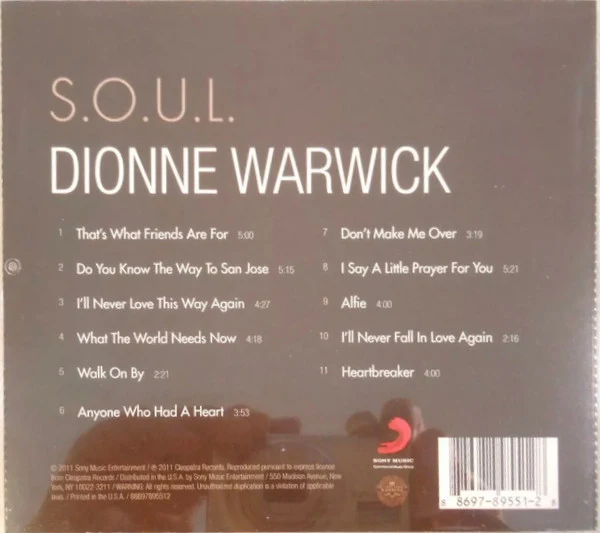 Dionne Warwick - S.O.U.L. (CD) - Image 2