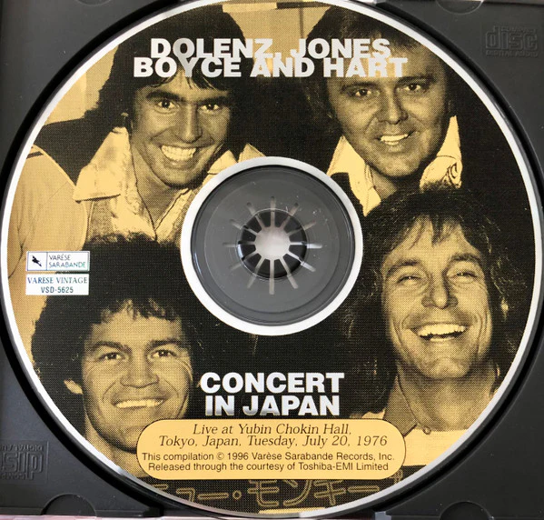 Micky Dolenz, Davy Jones, Boyce & Hart - Concert In Japan (CD) - Image 3