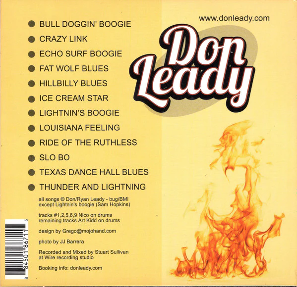 Don Leady - Hillbilly Boogie Surfin' Blues (CD) - Image 2