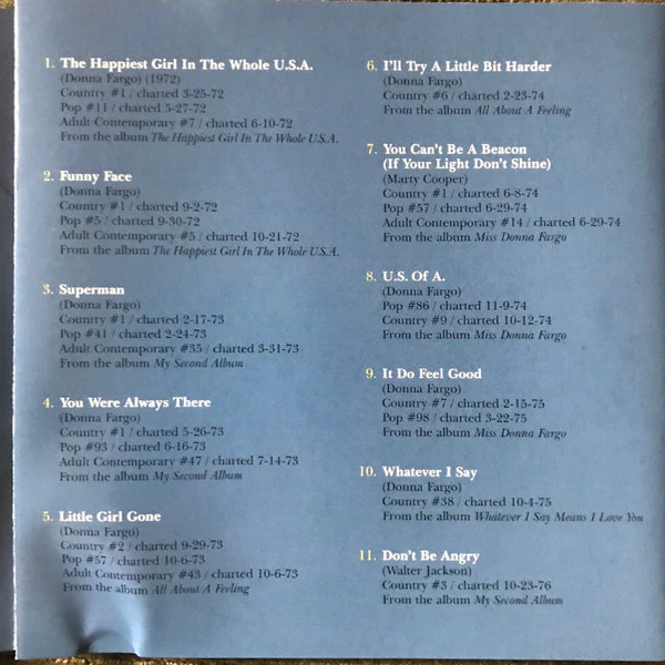Donna Fargo - The Best Of Donna Fargo (CD) - Image 3