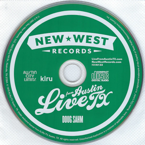 Doug Sahm - Live From Austin TX (CD) - Image 3