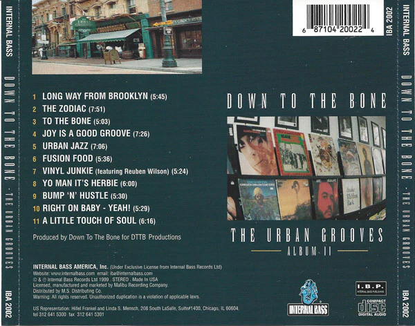Down To The Bone - The Urban Grooves (Album II) (CD) - Image 2