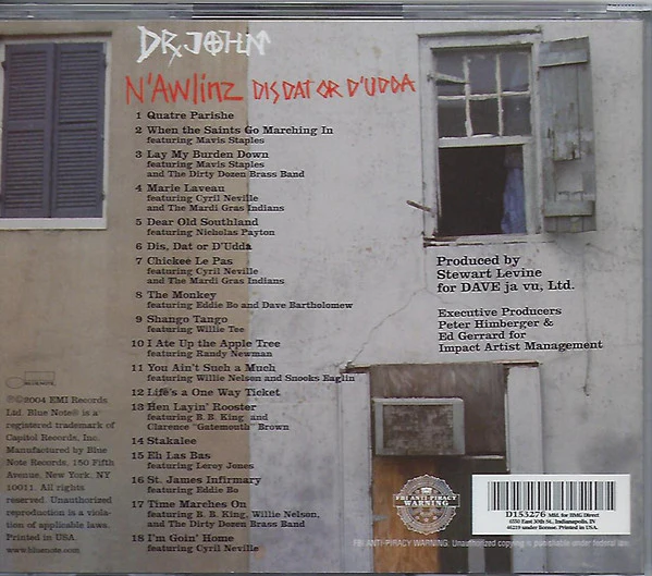 Dr. John - N'Awlinz: Dis Dat Or D'Udda (CD) - Image 2