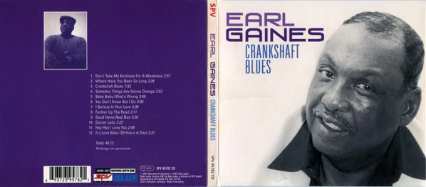 Earl Gaines - Crankshaft Blues (CD) - Image 4