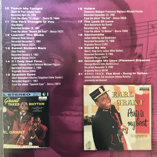 Earl Grant - The Best Of Earl Grant / Singin' And Swingin' (CD) - Image 3