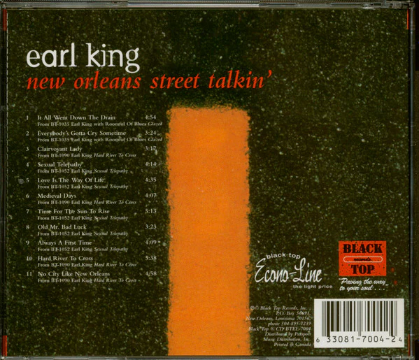 Earl King - New Orleans Street Talkin' (CD) - Image 2