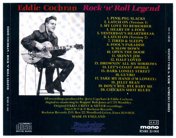 Eddie Cochran - Rock'n'Roll Legend (CD) - Image 2