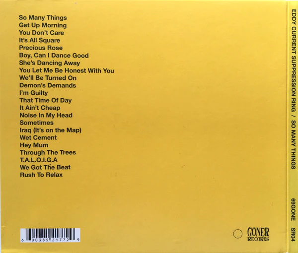 Eddy Current Suppression Ring - So Many Things (CD) - Image 2