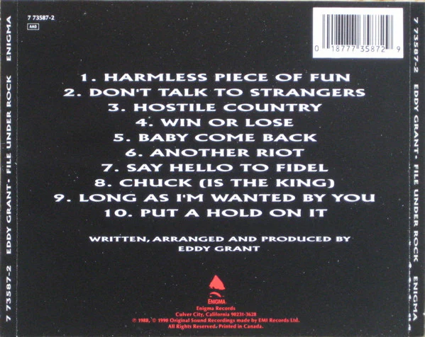 Eddy Grant - File Under Rock (CD) - Image 2