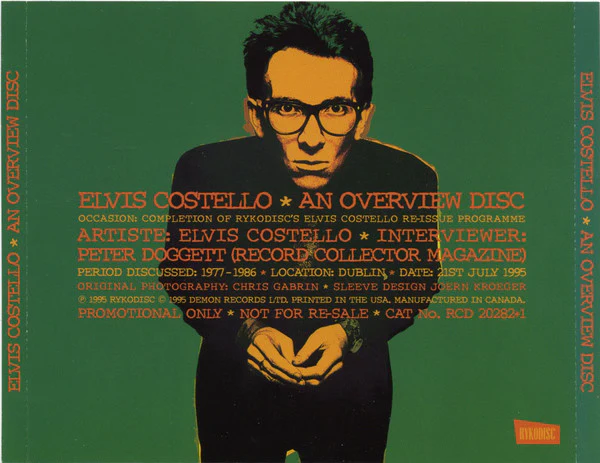Elvis Costello - An Overview Disc (CD) - Image 2