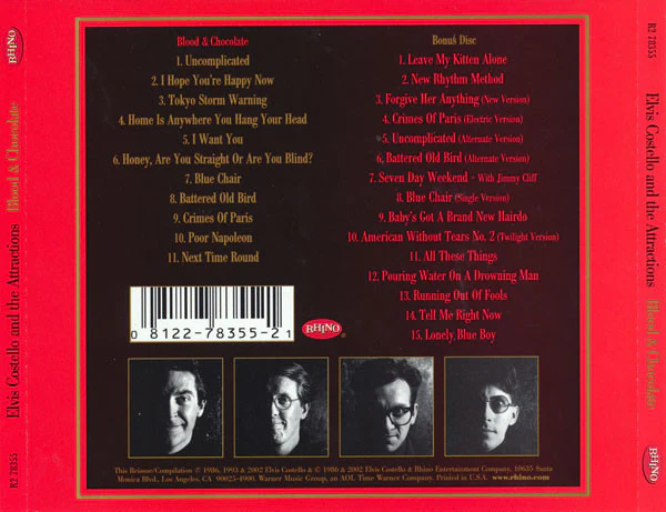 Elvis Costello & The Attractions - Blood & Chocolate (CD) - Image 2