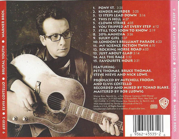 Elvis Costello - Brutal Youth (CD) - Image 3