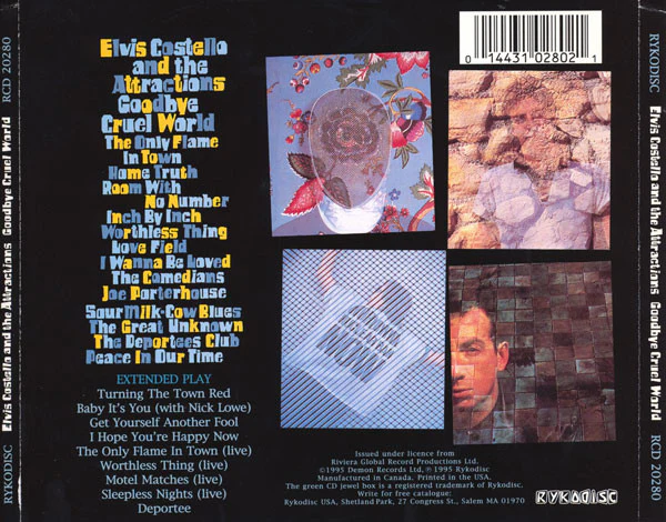 Elvis Costello & The Attractions - Goodbye Cruel World (CD) - Image 2