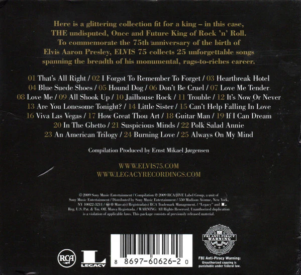 Elvis Presley - Elvis 75 (CD) - Image 3