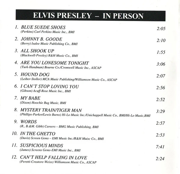 Elvis Presley - Elvis In Person At The International Hotel, Las Vegas, Nevada   (CD) - Image 4
