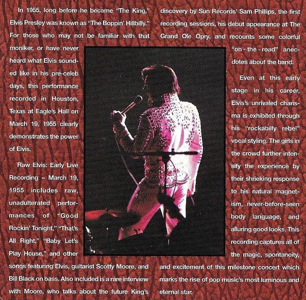Elvis Presley - Elvis Raw (Early Live Recording March 19, 1955) (CD) - Image 5
