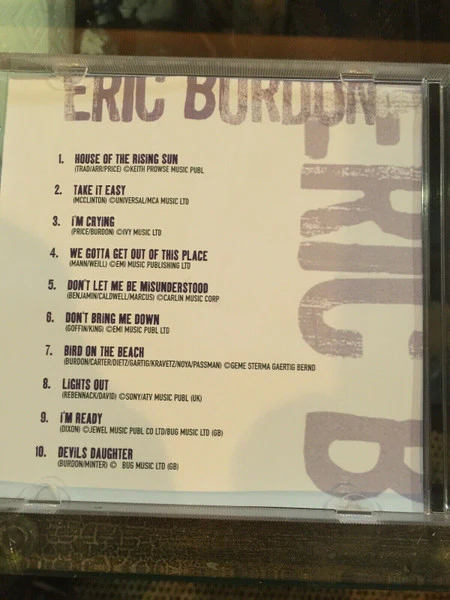 Eric Burdon Of The Animals* - Live (CD) - Image 2