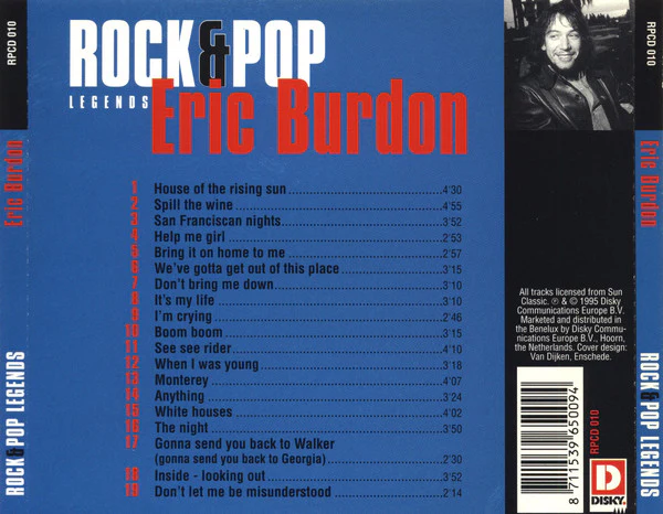 Eric Burdon - Rock & Pop Legends (CD) - Image 2