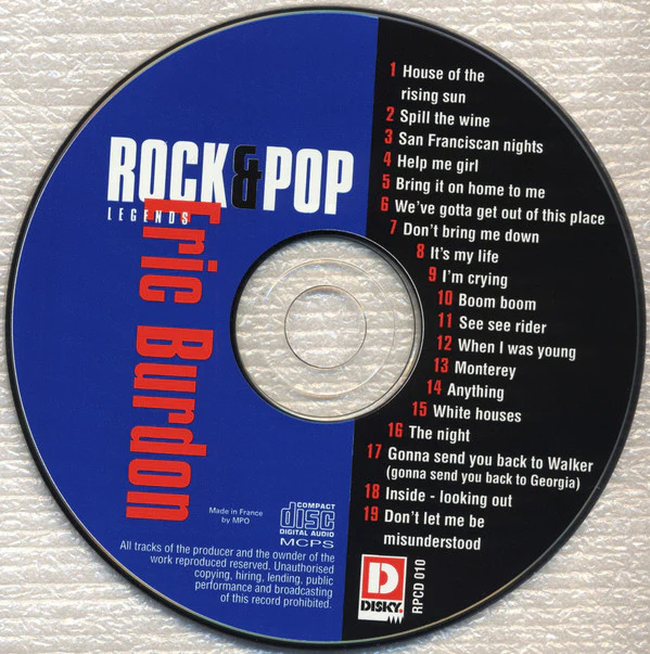 Eric Burdon - Rock & Pop Legends (CD) - Image 3