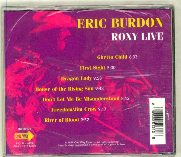 Eric Burdon - Roxy Live (CD) - Image 2