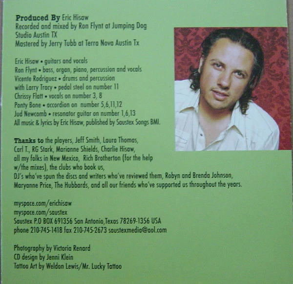 Eric Hisaw - Nature Of The Blues (CD) - Image 4
