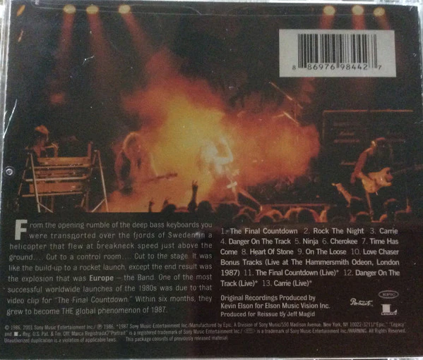 Europe  - The Final Countdown (CD) - Image 2