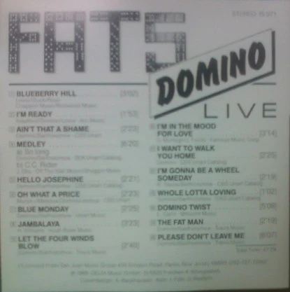Fats Domino - Fats Domino Live (CD) - Image 4