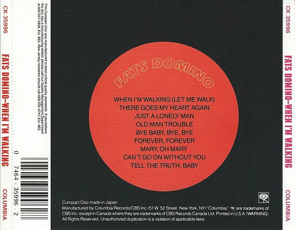 Fats Domino - When I'm Walking (CD) - Image 3