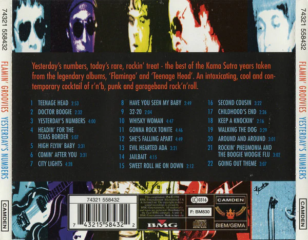 The Flamin' Groovies - Yesterday's Numbers (CD) - Image 2