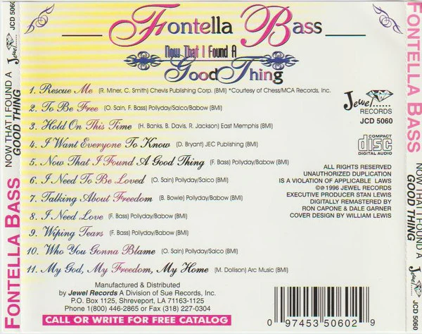 Fontella Bass - Now That I Found A Good Thing (CD) - Image 2