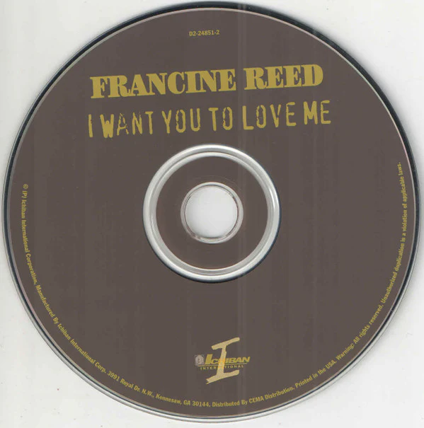 Francine Reed - I Want You To Love Me (CD) - Image 3