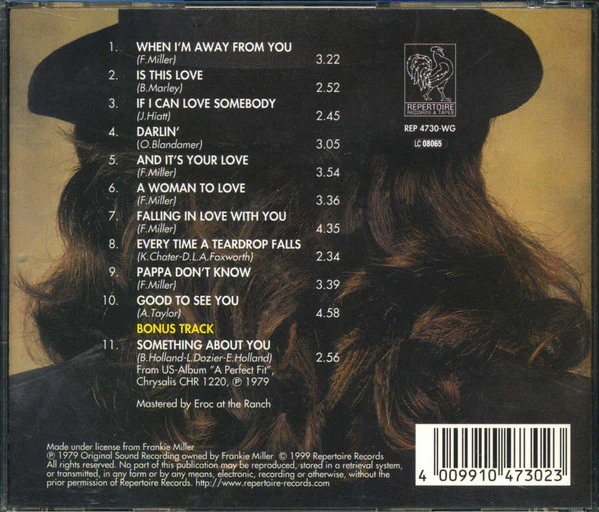 Frankie Miller - Falling In Love... A Perfect Fit (CD) - Image 2