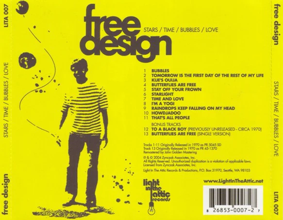 The Free Design - Stars / Time / Bubbles / Love (CD) - Image 4