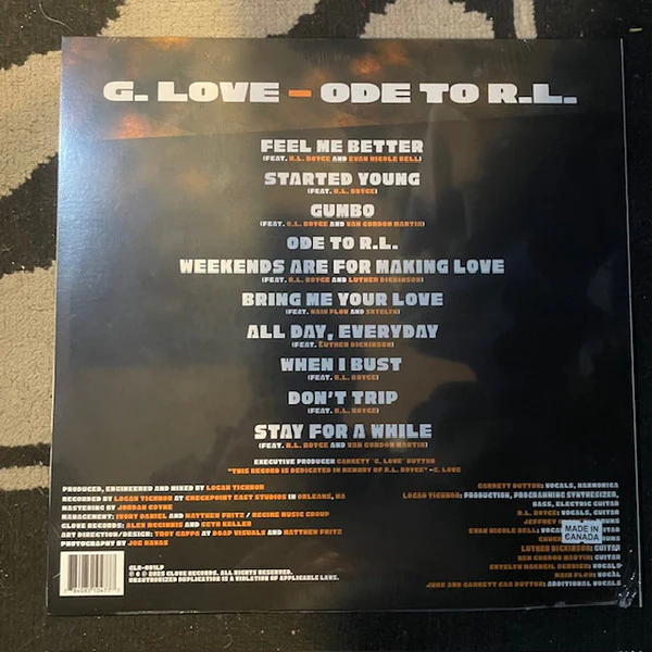 G. Love - Ode To R.L. (Vinyl) - Image 2