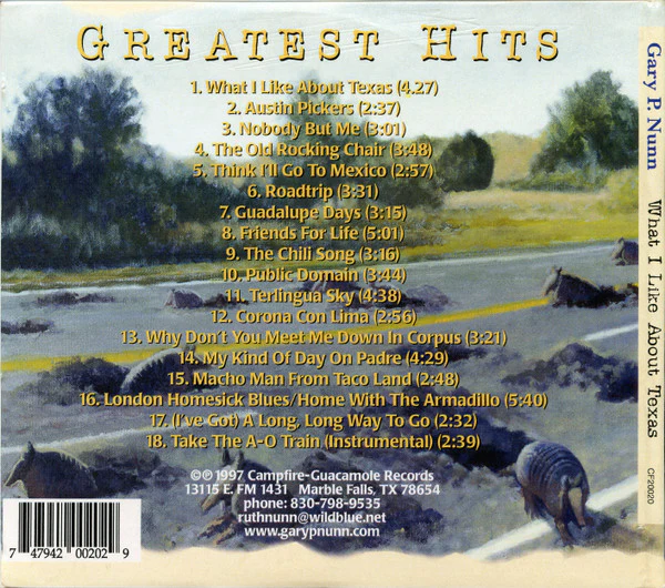 Gary P. Nunn - What I Like About Texas (CD) - Image 2
