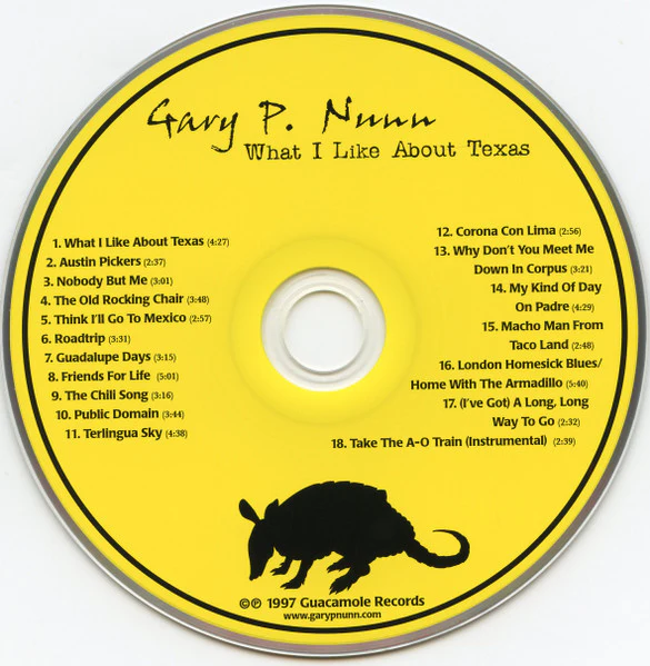 Gary P. Nunn - What I Like About Texas (CD) - Image 3