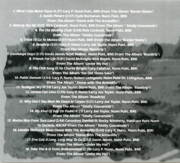 Gary P. Nunn - What I Like About Texas (CD) - Image 5