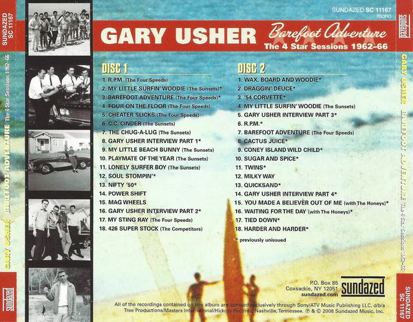 Gary Usher - Barefoot Adventure: The 4 Star Sessions 1962-66 (CD) - Image 3