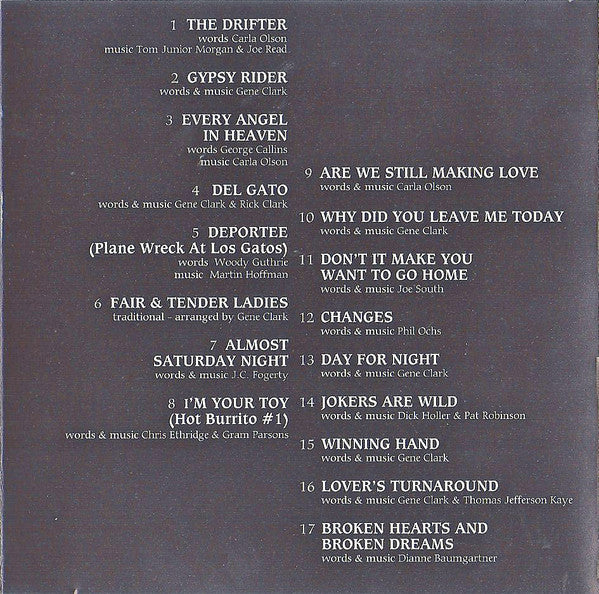 Gene Clark & Carla Olson - So Rebellious A Lover (CD) - Image 5