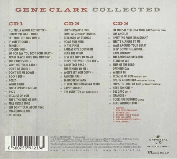 Gene Clark - Collected (CD) - Image 4