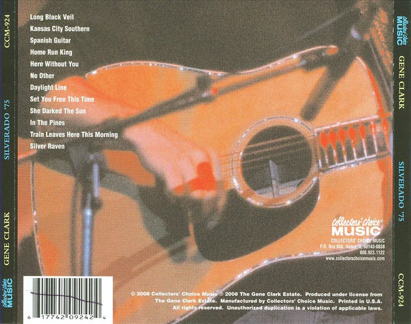Gene Clark - Silverado '75 (Live & Unreleased) (CD) - Image 2