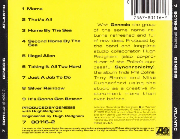 Genesis - Genesis (CD) - Image 2