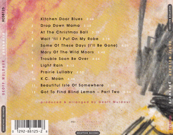 Geoff Muldaur - Password (CD) - Image 2