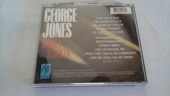 George Jones  - Honky Tonkin' (CD) - Image 2