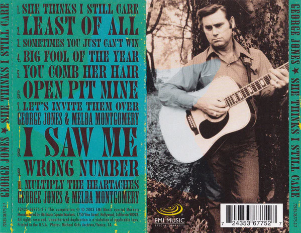 George Jones  - She Thinks I Still Care (CD) - Image 2