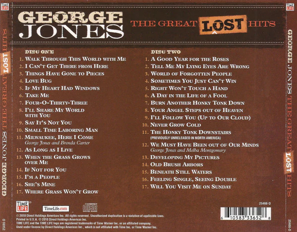 George Jones  - The Great Lost Hits (CD) - Image 4