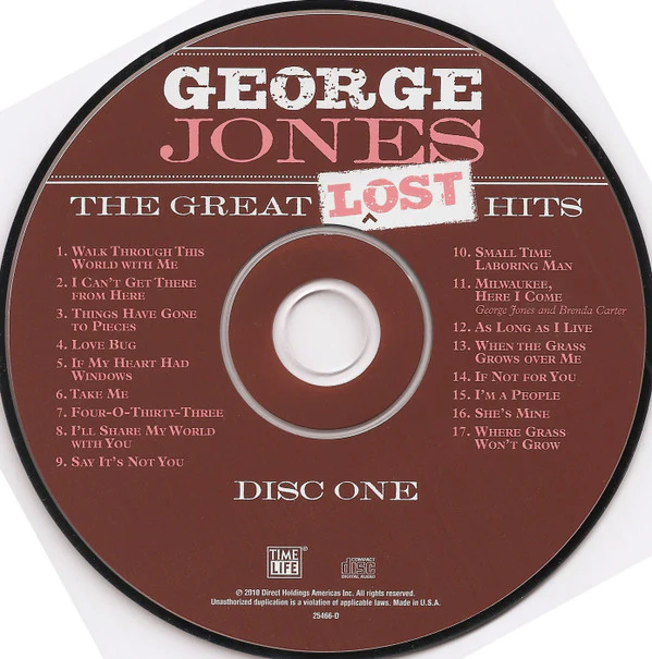 George Jones  - The Great Lost Hits (CD) - Image 5